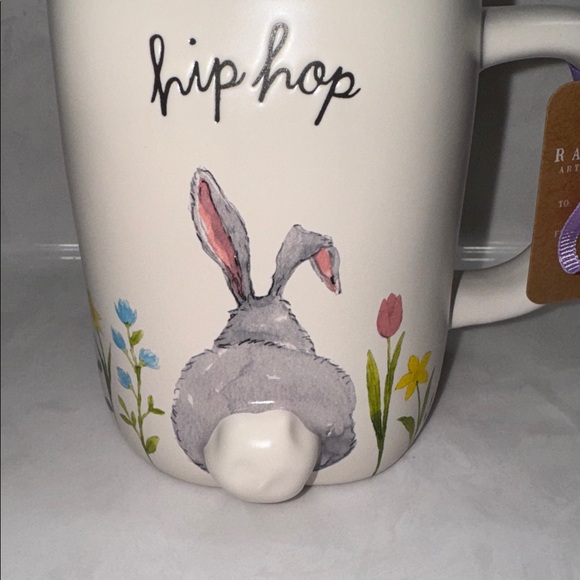 Rae Dunn Other - Rae Dunn Hip Hop Bunny Mug - White and Pink